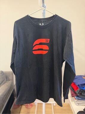 Polo by Ralph Lauren Black Long-Sleeve Tee with Red Graphic